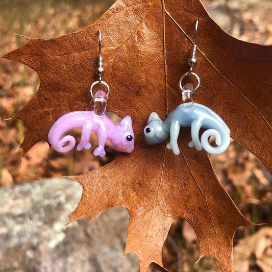 chameleon earrings