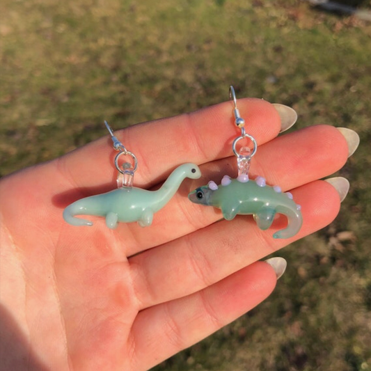 dinosaur earrings